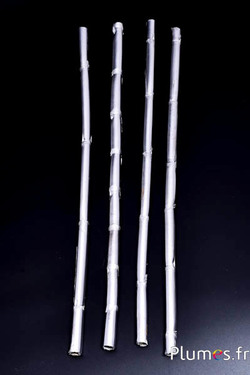 Tige de bambou - 40 cm - argenté